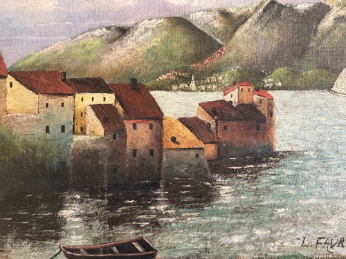 Bella pittura olio pannello - bella,