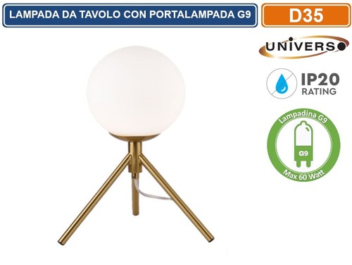 Lampada tavolo color bronzo - da,
