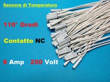 SENSORE DI TEMPERATURA interruttore termico termostato sicurezza 110°C NC