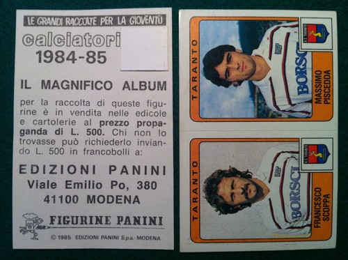 Calciatori 1984 1985 n - calciatori, 84-1985