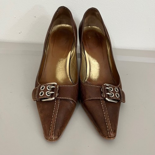 Vintage prada pelle marrone - vintage,