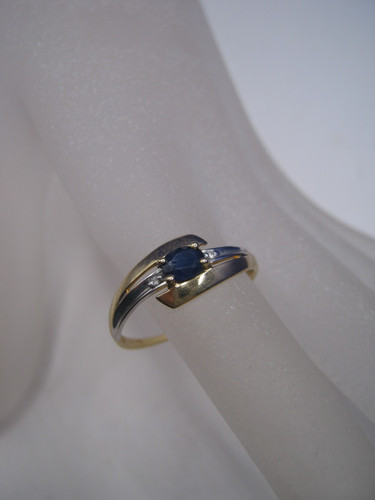 Anello zaffiro diamante - zaffiro,