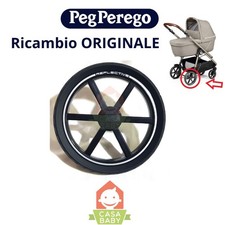 Ruota Posteriore Passeggino Veloce Peg Perego Ricambio Originale Nero