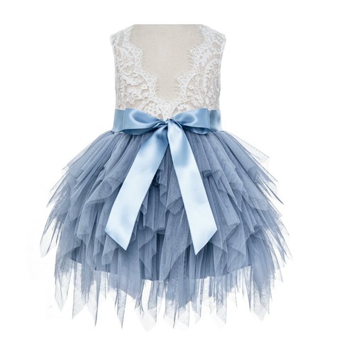 Abiti bambina fiori - tulle, a