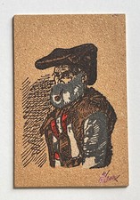 Sardegna - Costume Sardo - cartolina in sughero  viaggiata (x1021)