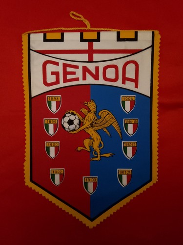 Gagliardetto genoa anni 80 - gagliardetto,
