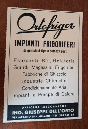 Pubblicità ortofrigor - pubblicità,