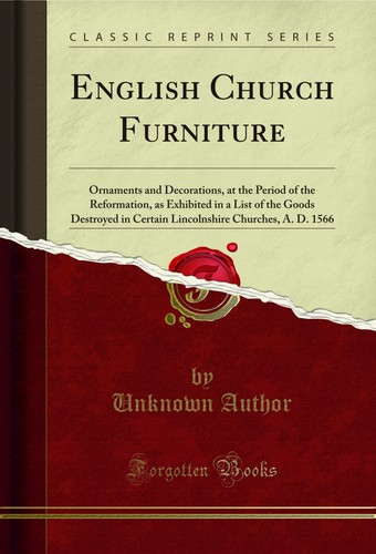 English church furniture - english,