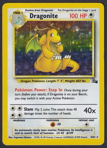Dragonite holo fossil - 4/62,