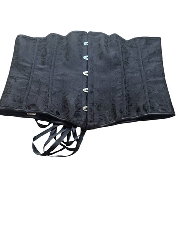 Corsetto broccato nero vita