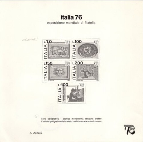 Italia foglietto pubblicitario - foglietto,