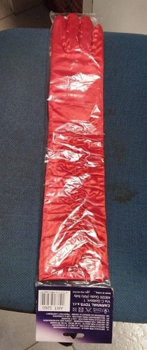 Guanti lunghi donna rosso - -,