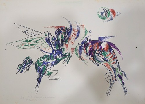 Emanuele pandolfini litografia - pandolfini,