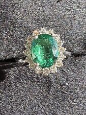 Anello Oro 18 carati, Smeraldo e diamanti