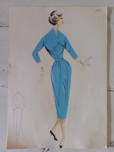 Figurino moda anni 60 - di,