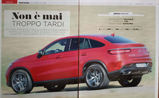 Clipping Articolo 2015 MERCEDES-BENZ GLE 350D COUPÉ Non è mai Troppo Tardi