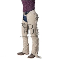 Western leather chap uomo|