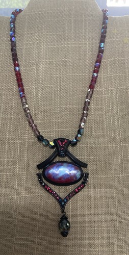 Collana vintage chicos rosso - collana,