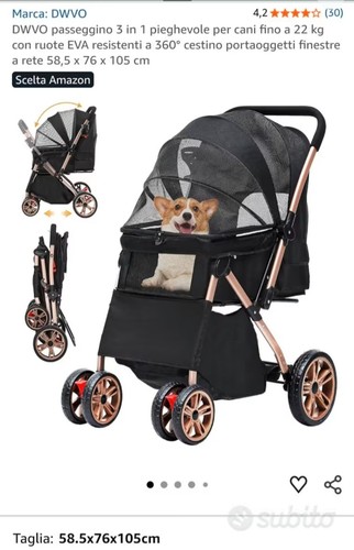 Passeggino per cani usato - per,