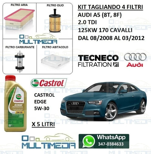 Kit tagliando filtri olio - kit,