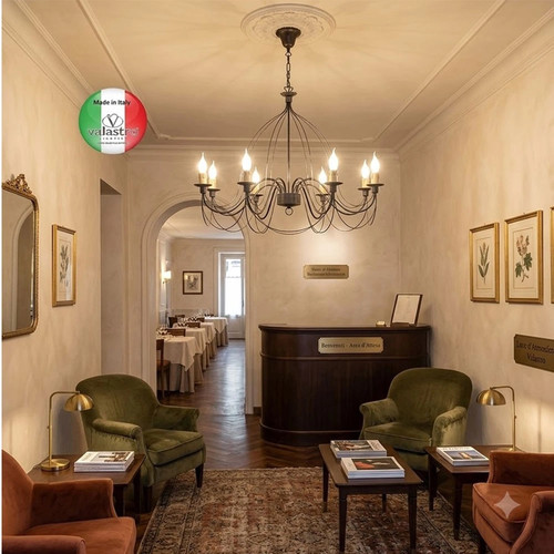 Lampadario sospensione ferro