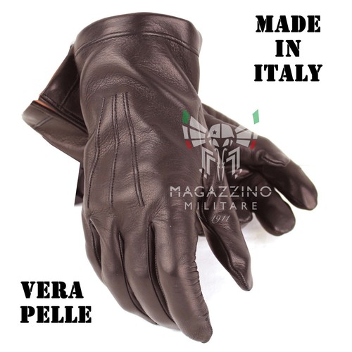 Guanti pelle imbottiti - , lana