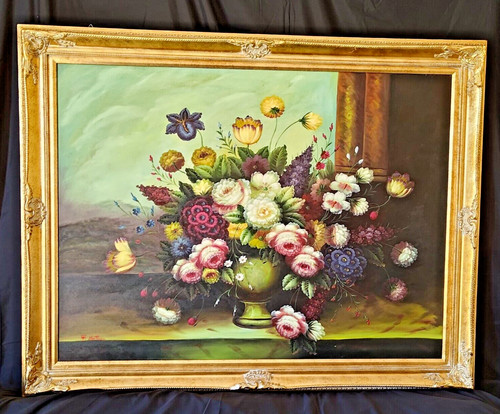 Quadro vintage dipinto olio - quadro,