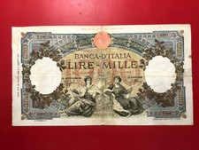 1000 lire CAPRANESI 23-08-1943   VITTORIO EMANUELE III L'AQUILA MOLTO RARO