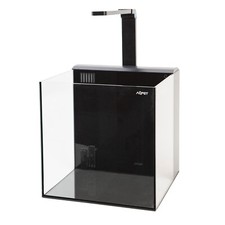 Aqpet Kubic 30 Rear Kit Vasca In Vetro Extrachiaro Con Filtro Posteriore E Luce