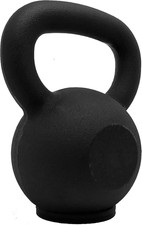 Kettlebell in Ghisa Nero | Con Base Gommata | Da 2 a 24 Kg | Alta Resistenza | C