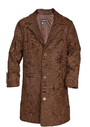 Cappotto lungo uomo marrone