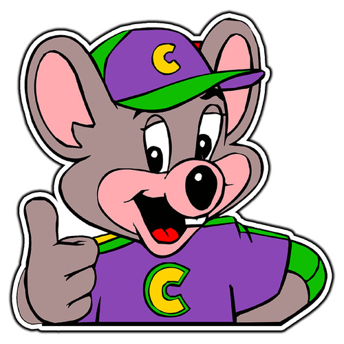 Adesivo chuck cheese - adesivo,