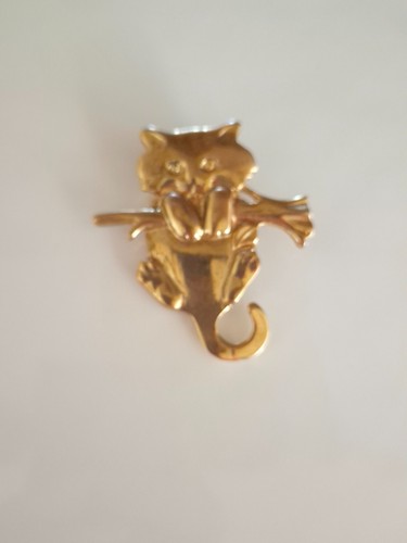 Spilla per gatto vintage tono