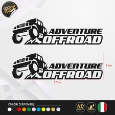 2 Adesivi Adventure Jeep per