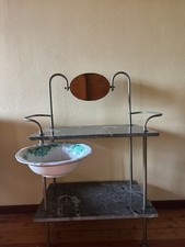 Lavatoio toiletta da camera in marmo antica