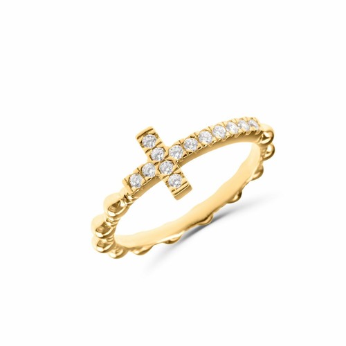 Anello croce rosario - , in