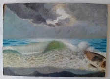 Dipinto a olio su cartone