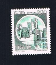 ITALIA FRANCOBOLLO CASTELLI