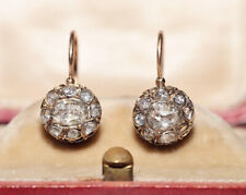 orecchini antichi con rosette di brillanti