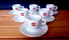 Illy Caffè Set 12 Tazzine da caffè in Porcellana con Piattino