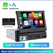Autoradio  Stereo a Scomparsa Motorizzato  7 Pollici 1DIN Tounchscreen Bluetooth