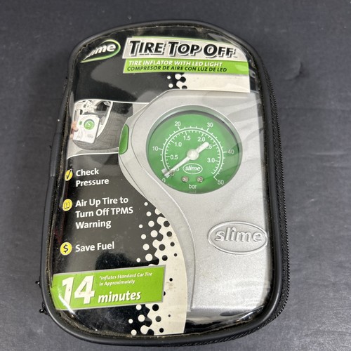 Slime tire top off - , inflator