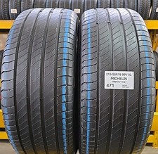 2x PNEUMATICI USATI 215/55 R 18 99V XL MICHELIN ESTIVE GOMME USATE 50% RESIDUO 