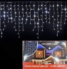 Tenda  Luminosa Natalizia 5mtx70x30cm flash bianco/FREDDO/ prolungabile 150led