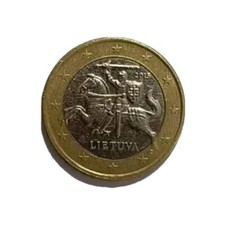 Moneta 1 euro rara lietuva