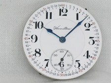 OROLOGIO DA TASCA VINTAGE ANNI 16 HAMILTON 992 21 JEWEL RAILROAD CON QUADRANTE MONTGOMERY