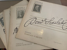 LOTTO STOCK VINILI DISCHI I GRANDI MUSICISTI 1965 FRATELLI FABBRI EDITORE