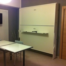 Letto triplo a castello, letto inferiore matrimoniale letto superiore singolo