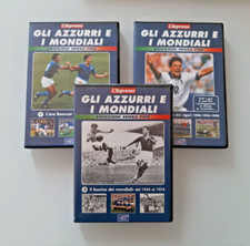3 DVD GLI AZZURRI E IL MONDIALE EMOZIONI SENZA FINE - L'ESPRESSO COME NUOVI