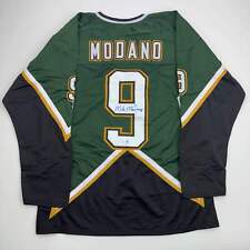 Maglia autografata/firmata Mike Modano 99 coppa Dallas verde scuro Beckett BAS COA